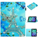 For iPad mini 6 Leather Case with Holder & Card Slot & Sleep / Wake-up Function