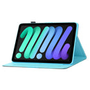 For iPad mini 6 Leather Case with Holder & Card Slot & Sleep / Wake-up Function