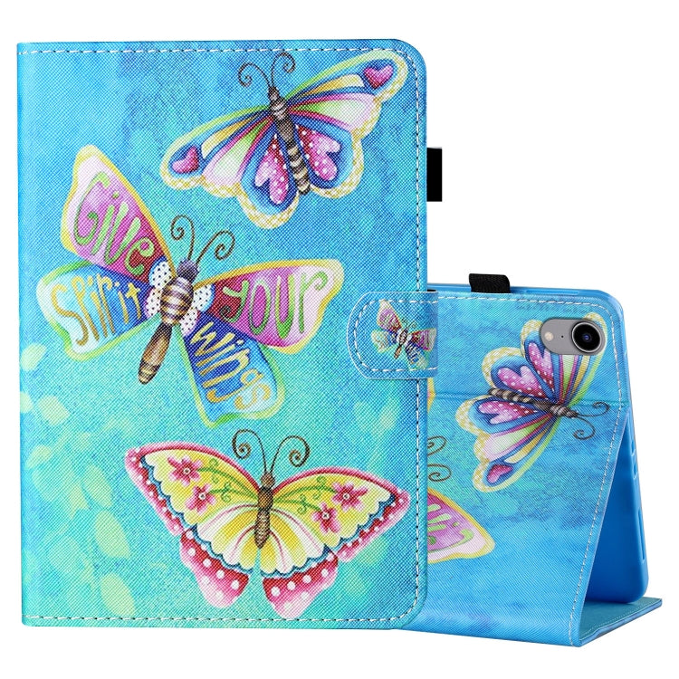 For iPad mini 6 Leather Case with Holder & Card Slot & Sleep / Wake-up Function