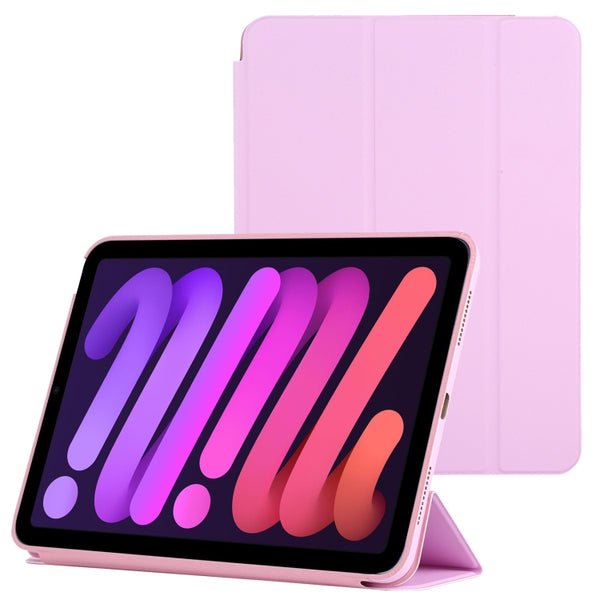 For iPad Mini 7 Smart Leather Case with Sleep / Wake-up Function & Holder