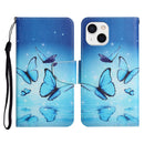 For iPhone 13 mini Painted Pattern Horizontal Flip Leather Case with Holder & Card Slot & Wallet