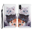 For iPhone 13 mini Painted Pattern Horizontal Flip Leather Case with Holder & Card Slot & Wallet