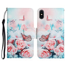 For iPhone 13 mini Painted Pattern Horizontal Flip Leather Case with Holder & Card Slot & Wallet