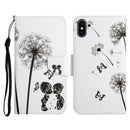 For iPhone 13 mini Painted Pattern Horizontal Flip Leather Case with Holder & Card Slot & Wallet