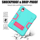 For iPad Mini 7 Shockproof Silicone + PC Protective Case with Holder & Pen Slot