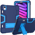 For iPad Mini 7 Shockproof Silicone + PC Protective Case with Holder & Pen Slot