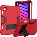 For iPad Mini 7 Shockproof Silicone + PC Protective Case with Holder & Pen Slot