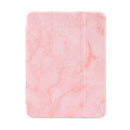 For iPad mini 6 Marble Texture Smart Leather Tablet Case with 3-Folding Holder & Pen Slot