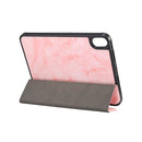 For iPad mini 6 Marble Texture Smart Leather Tablet Case with 3-Folding Holder & Pen Slot