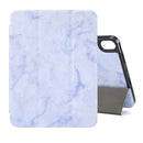 For iPad mini 6 Marble Texture Smart Leather Tablet Case with 3-Folding Holder & Pen Slot
