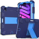 For iPad Mini 7 Shockproof Silicone + PC Protective Case with Holder & Pen Slot