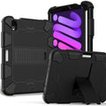 For iPad Mini 6 Shockproof Silicone + PC Protective Case with Holder & Pen Slot