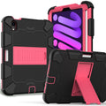 For iPad Mini 6 Shockproof Silicone + PC Protective Case with Holder & Pen Slot