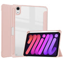 For iPad Mini 7 Acrylic TPU + PU folding case With pen holder