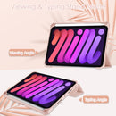 For iPad Mini 7 Acrylic TPU + PU folding case With pen holder