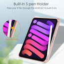 For iPad Mini 7 Acrylic TPU + PU folding case With pen holder