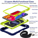 For iPad Mini 7 Shockproof Silicone Case with carry strap