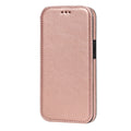 For iPhone 13 Pro Strong Magnetic Closure PU + TPU Leather Case with Card Slots & Holder