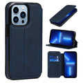 For iPhone 13 Pro Strong Magnetic Closure PU + TPU Leather Case with Card Slots & Holder