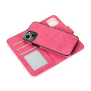 For iPhone 13 2 in 1 Detachable Magnetic TPU + PU Leather Wallet Case