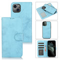 For iPhone 13 mini 2 in 1 Detachable Magnetic TPU + PU Leather Wallet Case