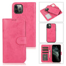 For iPhone 13 2 in 1 Detachable Magnetic TPU + PU Leather Wallet Case
