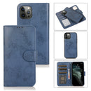 For iPhone 13 2 in 1 Detachable Magnetic TPU + PU Leather Wallet Case