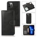 For iPhone 13 2 in 1 Detachable Magnetic TPU + PU Leather Wallet Case