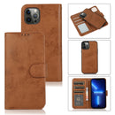 For iPhone 13 2 in 1 Detachable Magnetic TPU + PU Leather Wallet Case