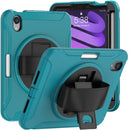 For iPad mini 6 360 Degree Rotation PC + TPU Protective Case with Holder & Hand-strap