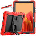 For Samsung Galaxy Tab A7 2020 T500 Shockproof Tablet Protective Case with Holder & Shoulder Strap