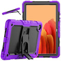 For Samsung Galaxy Tab A7 2020 T500 Shockproof Tablet Protective Case with Holder & Shoulder Strap