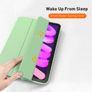 For iPad mini 6 TPU Tablet Leather Case with 3-folding Holder & Sleep / Wake-up Function