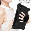 For iPad Mini 6 EVA Tablet Case with Shoulder Strap & Holder & Pen Slot