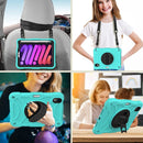 For iPad mini 6 Shockproof PC + Silicone Combination Tablet Case with Stand & Shoulder Strap