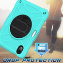 For iPad mini 6 Shockproof PC + Silicone Combination Tablet Case with Stand & Shoulder Strap