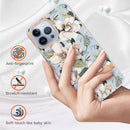 For iPhone 13 Flowers and Plants Series IMD TPU Phone Case