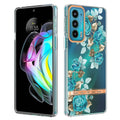 For Motorola Edge 20 Flowers and Plants Series IMD TPU Phone Case