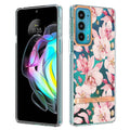 For Motorola Edge 20 Flowers and Plants Series IMD TPU Phone Case