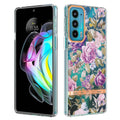 For Motorola Edge 20 Flowers and Plants Series IMD TPU Phone Case