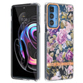 For Motorola Edge 20 Pro Flowers and Plants Series IMD TPU Phone Case