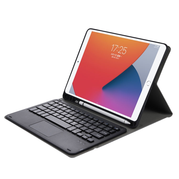 For iPad Air 4 2020 10.9 / Pro 11 inch 2021 & 2020 & 2018 Bluetooth Keyboard Leather Case with Touch Control