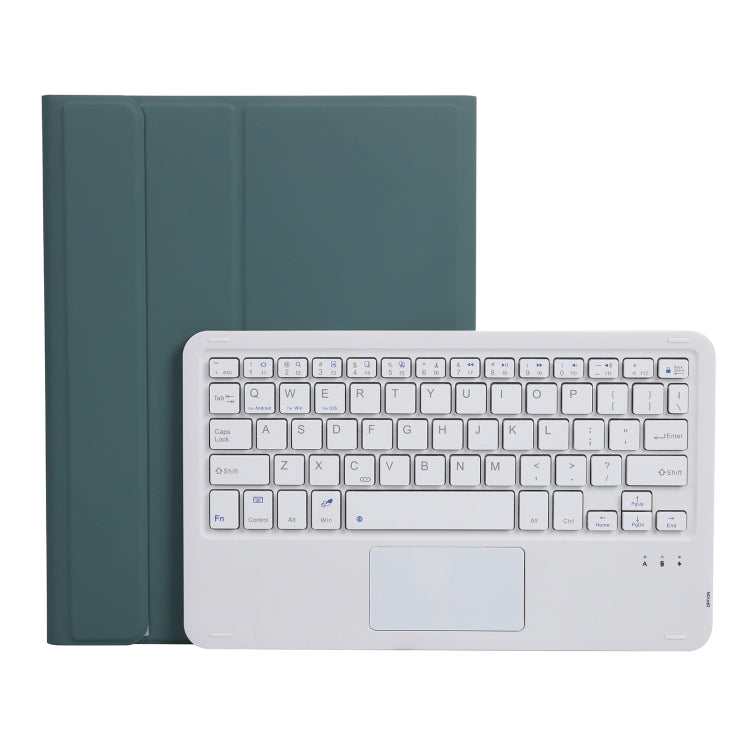 For iPad Air 4 2020 10.9 / Pro 11 inch 2021 & 2020 & 2018 Bluetooth Keyboard Leather Case with Touch Control