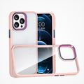 For iPhone 13 Colourful Metal Lens Ring Phone Case