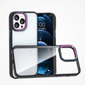 For iPhone 13 Colourful Metal Lens Ring Phone Case