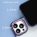 For iPhone 12 mini Colourful Metal Lens Ring Phone Case