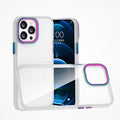 For iPhone 12 / 12 Pro Colourful Metal Lens Ring Phone Case