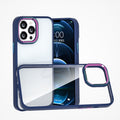 For iPhone 12 / 12 Pro Colourful Metal Lens Ring Phone Case