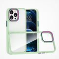 For iPhone 12 / 12 Pro Colourful Metal Lens Ring Phone Case