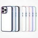 For iPhone 12 / 12 Pro Colourful Metal Lens Ring Phone Case
